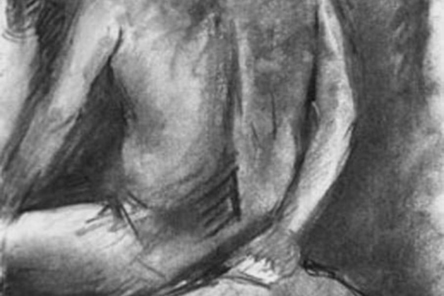 Back Sketch in Charcoal