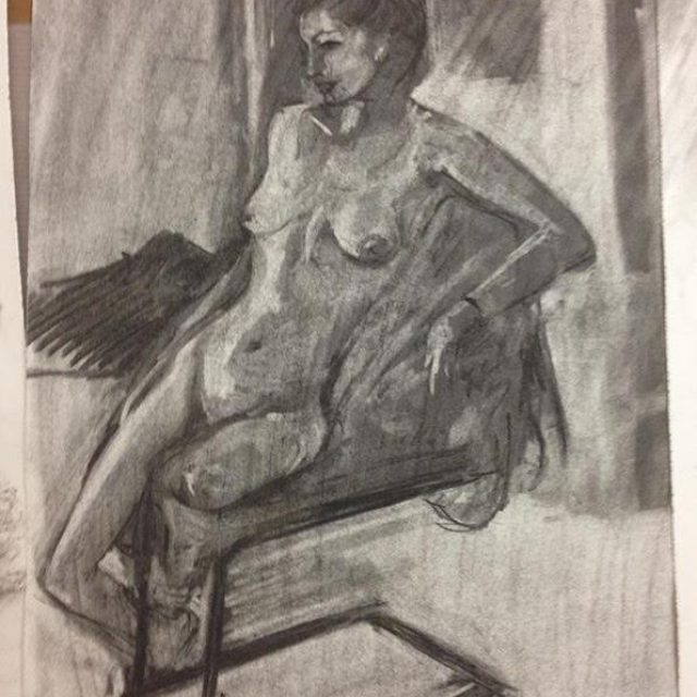 Life Drawing in Charcoal
