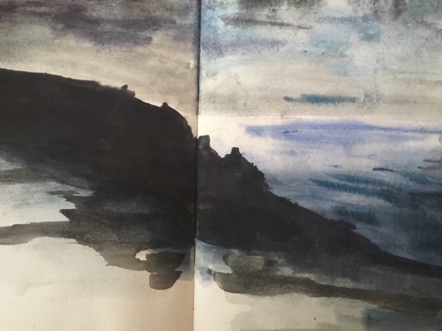 Cornish Coast ~ Watercolour