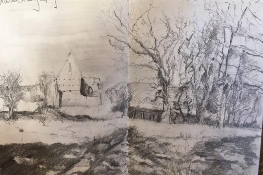 Newark Abbey ~ Sketch