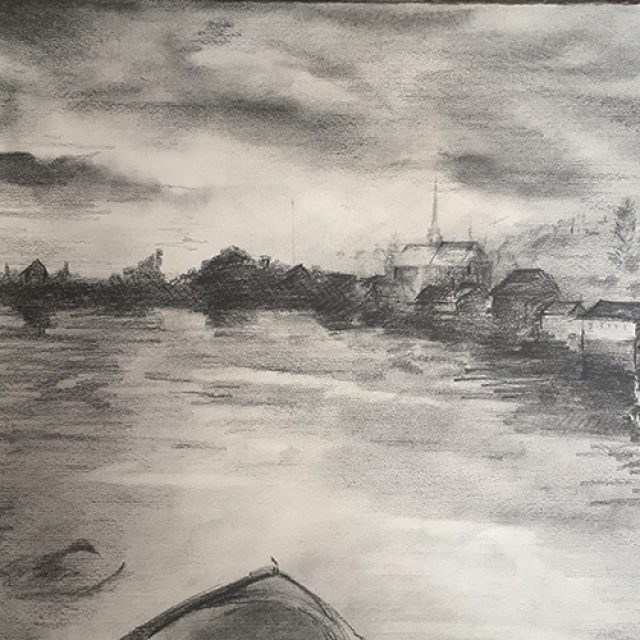 The Thames ~ Pencil Sketch