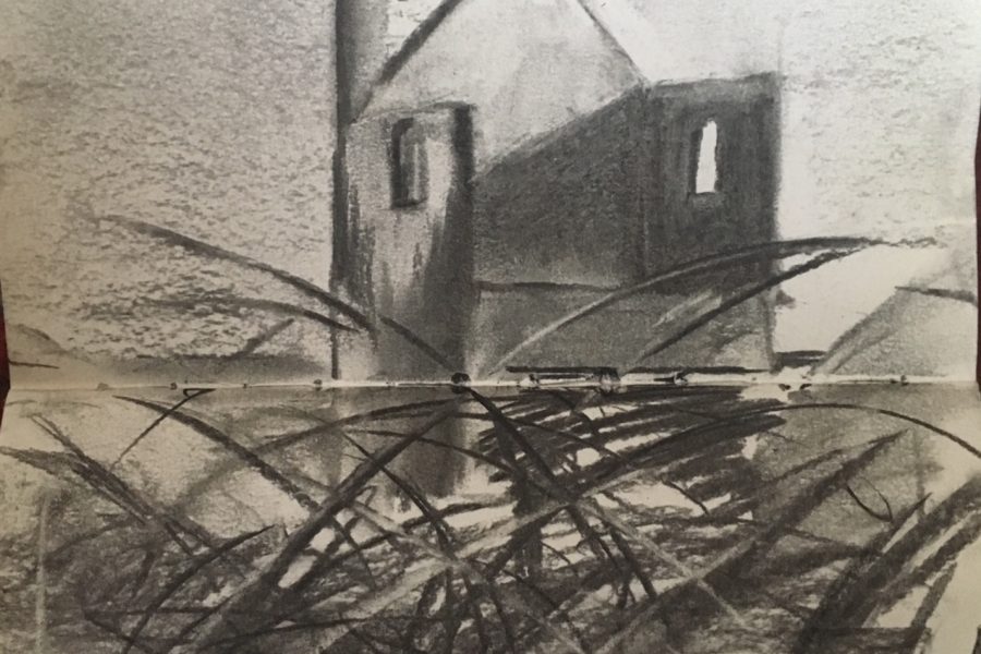 Pendeen Tin Mine in Charcoal
