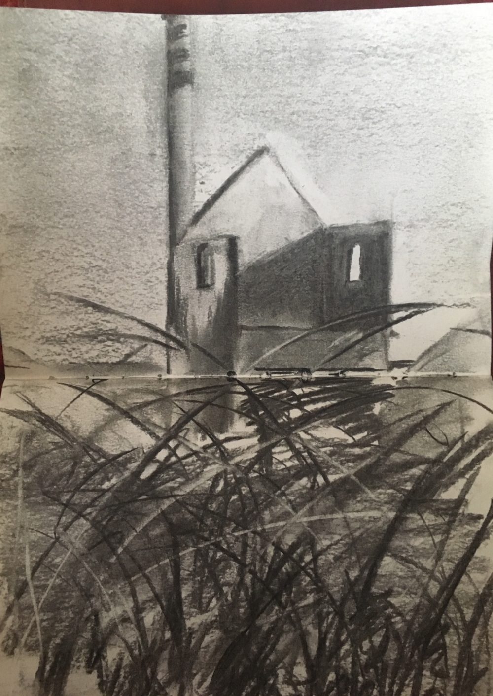 Pendeen Tin Mine in Charcoal