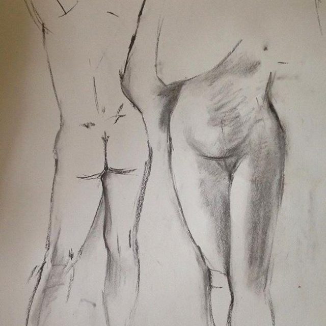 Life Drawing ~ Charcoal Sketch