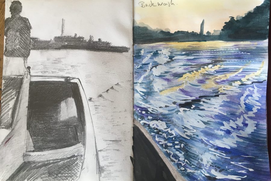 Watercolour and Graphite