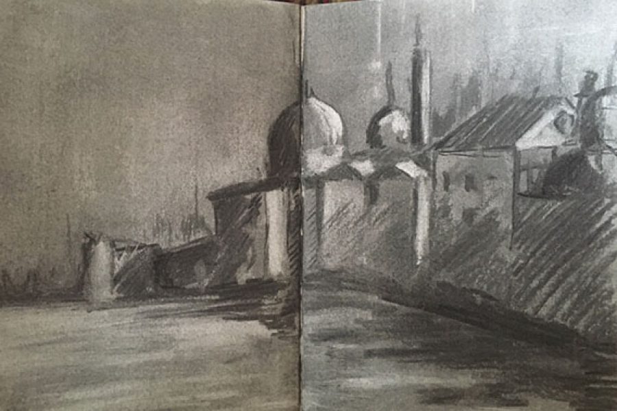 Venice ~ Charcoal Sketch